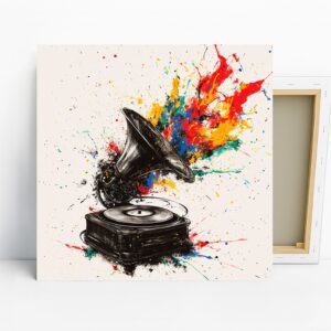 Gramophone Explosion Art