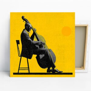 Jazz Bass Player Art