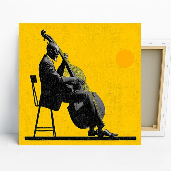 Jazz Bass Player Art