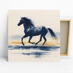 Galloping Horse Art, Canvas or Poster, Contempo...