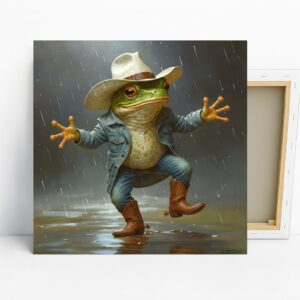 Cowboy Frog Art