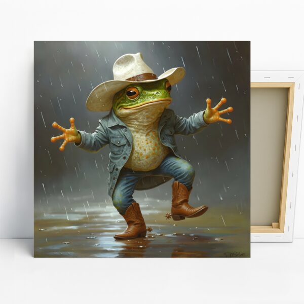 Cowboy Frog Art