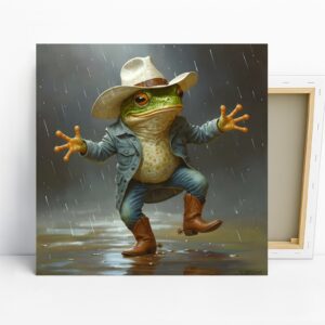 Cowboy Frog Art