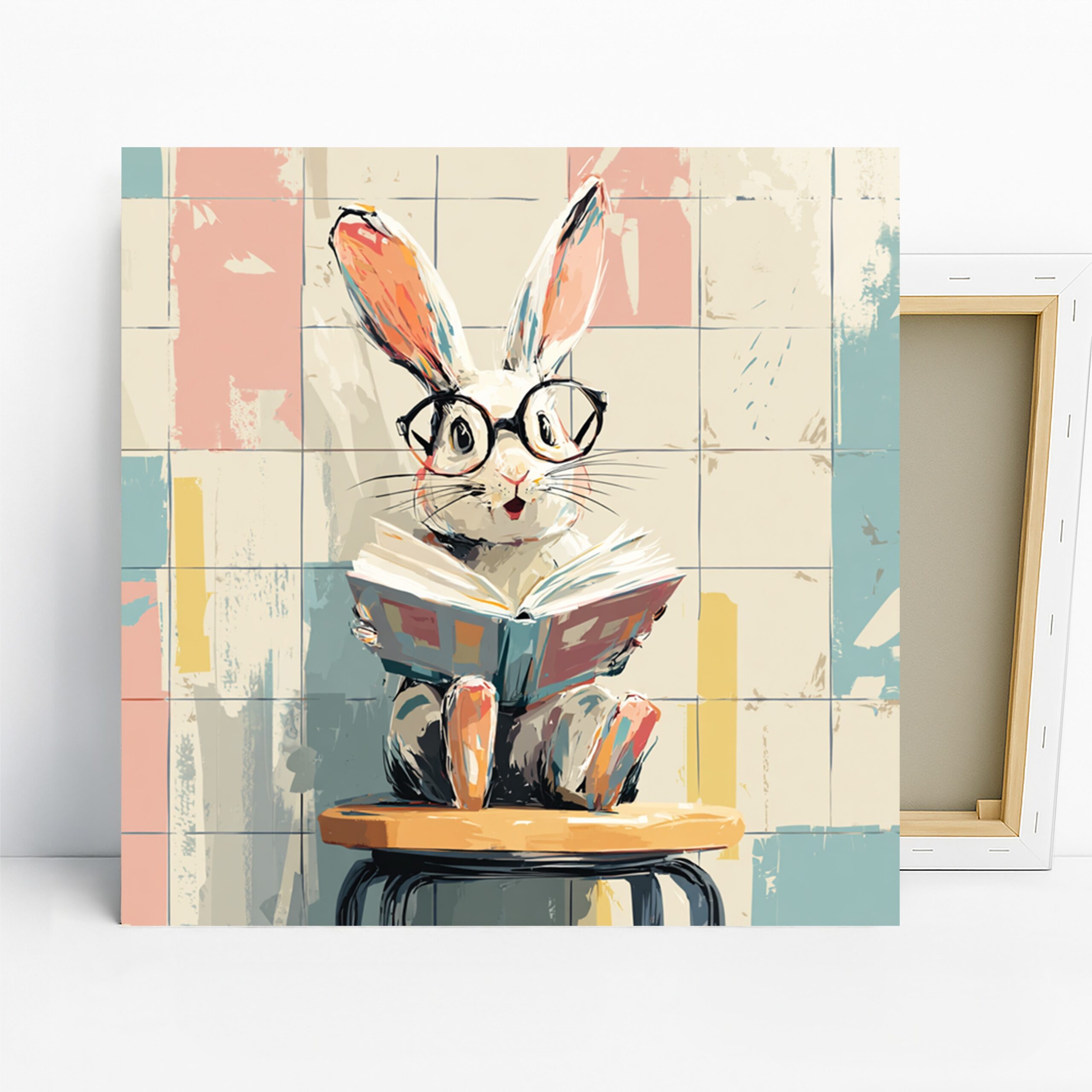 1.jpg Bunny Reading Art