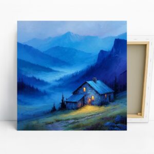 Mountain Cabin Serenity Art