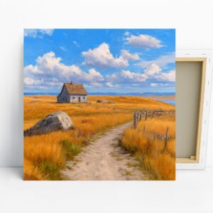Golden Prairie Art, Canvas or Poster, Nature Im...