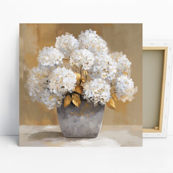 White Hydrangea Bouquet Art