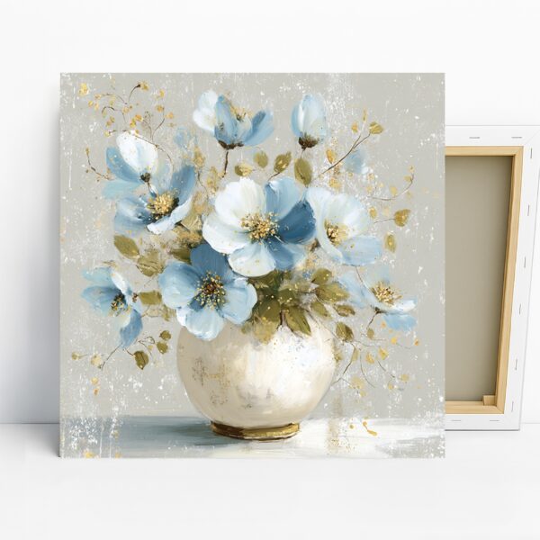 Blue Blossoms Vase Art