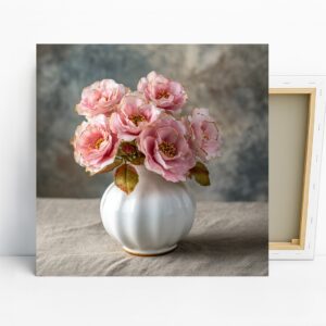 Pink Rose Bouquet Art