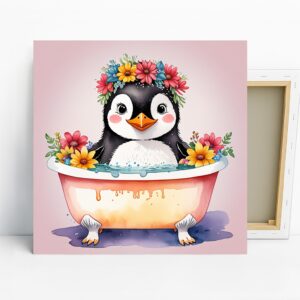 Penguin Bath Art