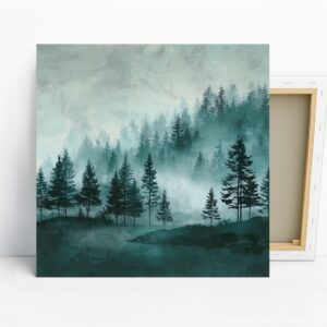 Misty Forest Art