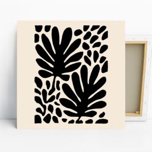 Modern Leaf Silhouette Art