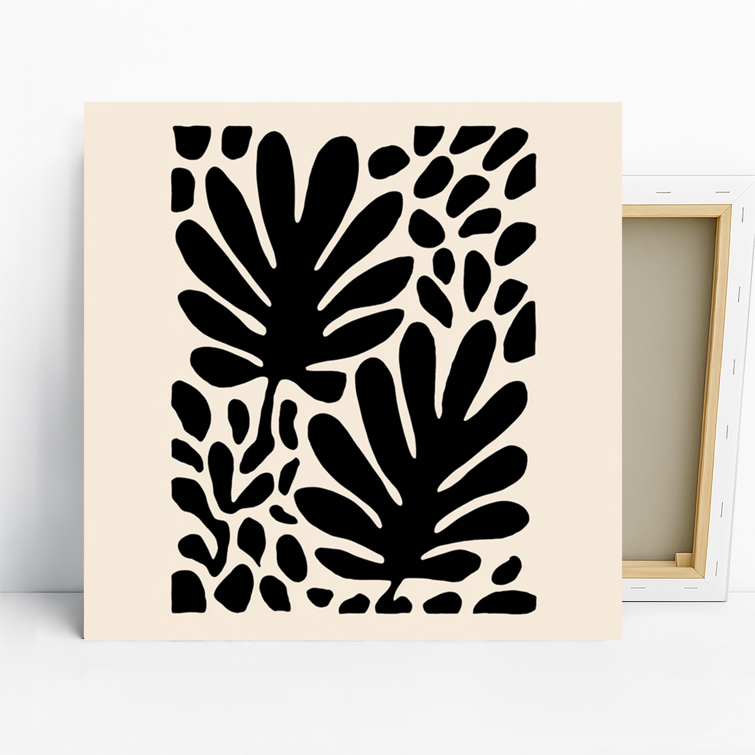 1.jpg Modern Leaf Silhouette Art