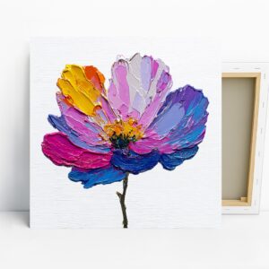 Vibrant Flower Art, Canvas or Poster, Impressio...