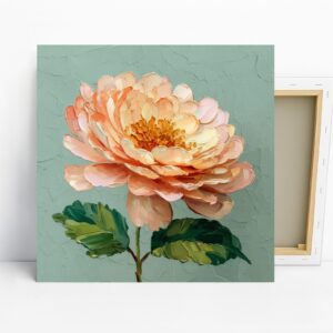 Peony Blossom Art, Canvas or Poster, Floral Cla...