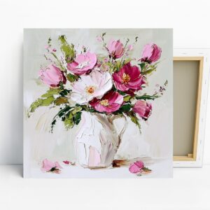 Pink Peony Bouquet Art
