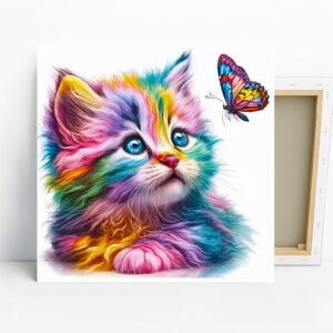 Rainbow Cat Art