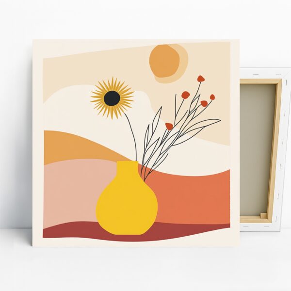 Sunflower Vase Art