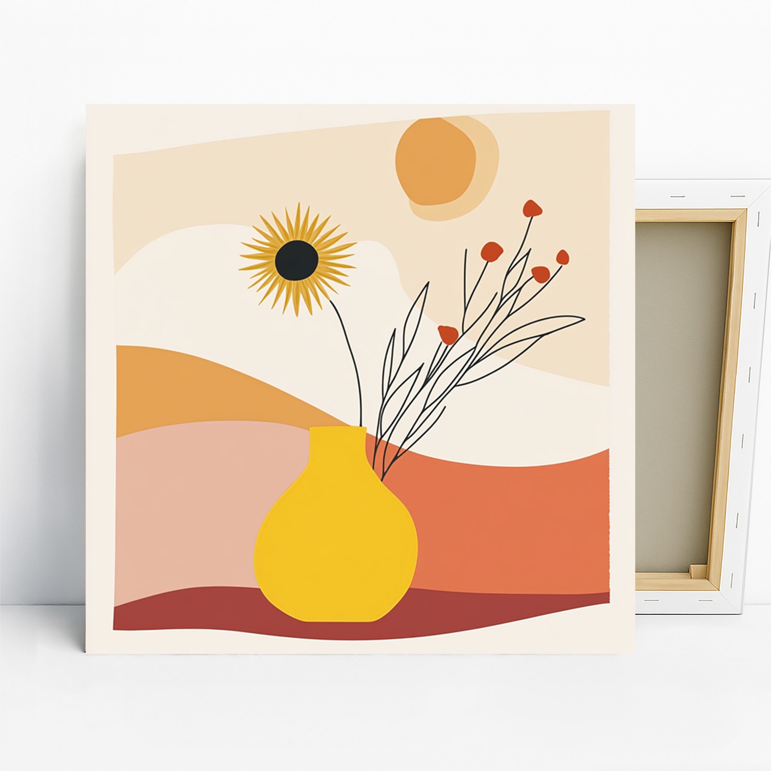1.jpg Sunflower Vase Art