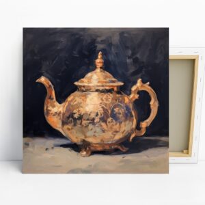 Ornate Teapot Kitchen Art