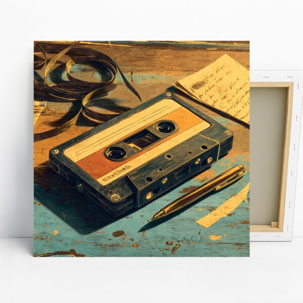 Retro Cassette Tape Art