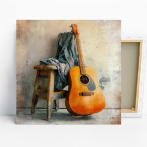 Rustic Guitar Melody Art