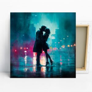 Rainy Night Romance Art
