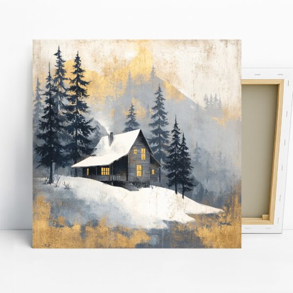 Winter Cabin Retreat Art