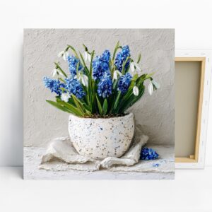 Spring Hyacinth Bouquet Art, Canvas or Poster, ...