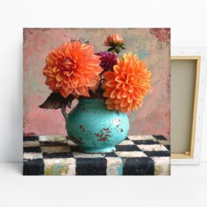 Dahlia Bouquet Art