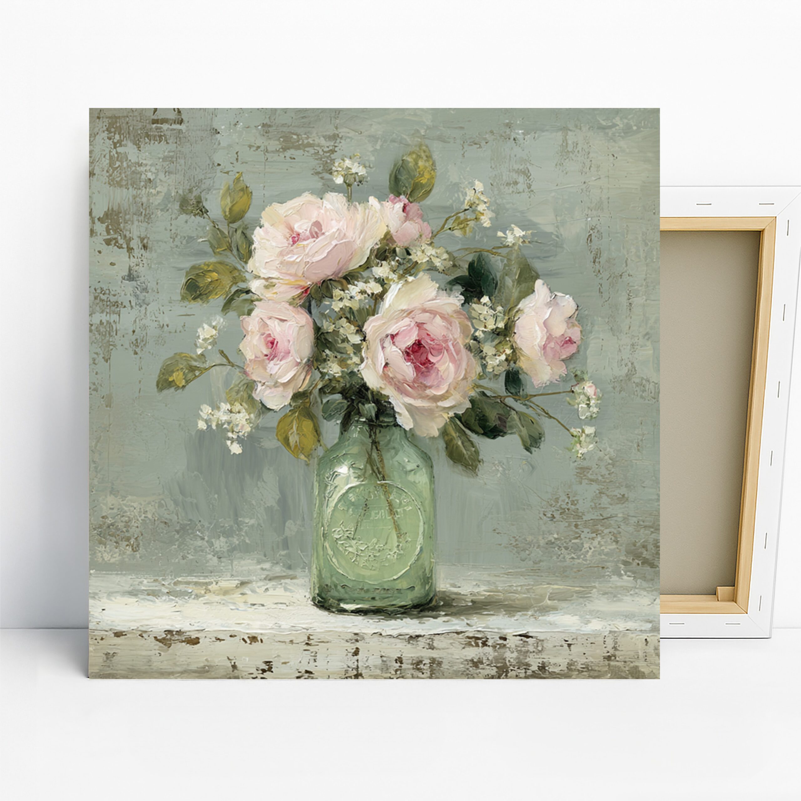 1.jpg Vintage Rose Bouquet Art