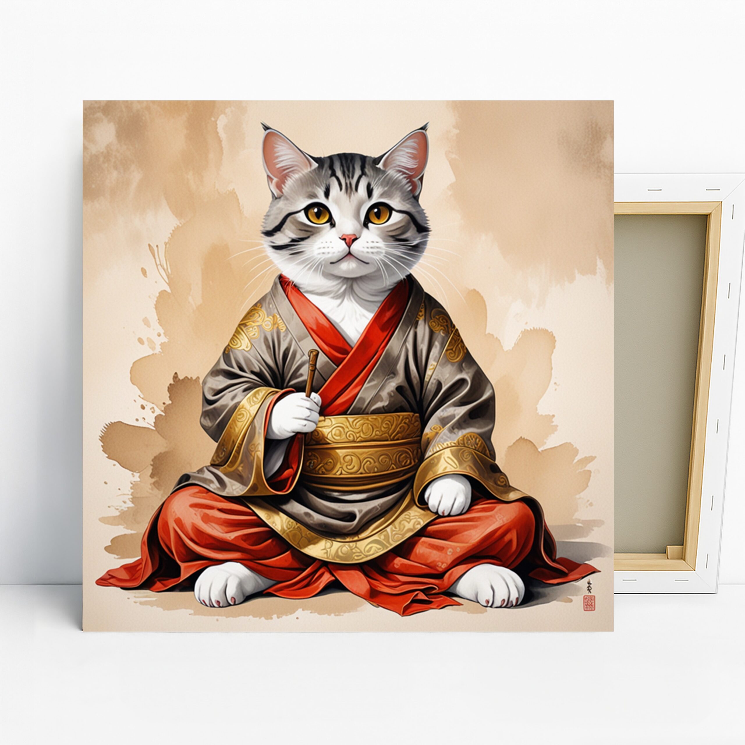 1.jpg Samurai Cat Art