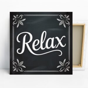 Chalkboard Relax Art
