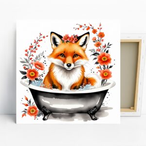 Fox Bathtub Art
