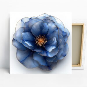 Blue Peony Art