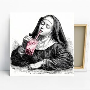 Nun Bubble Tea Art