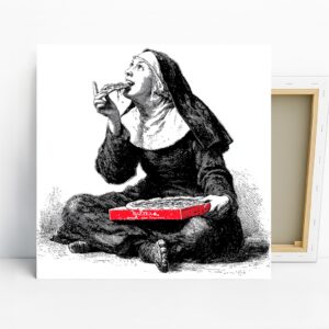 Nun Pizza Art
