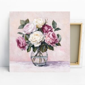 Rose Bouquet Art, Canvas or Poster, Floral Clas...