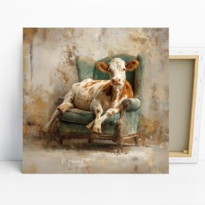 Cow Armchair Art
