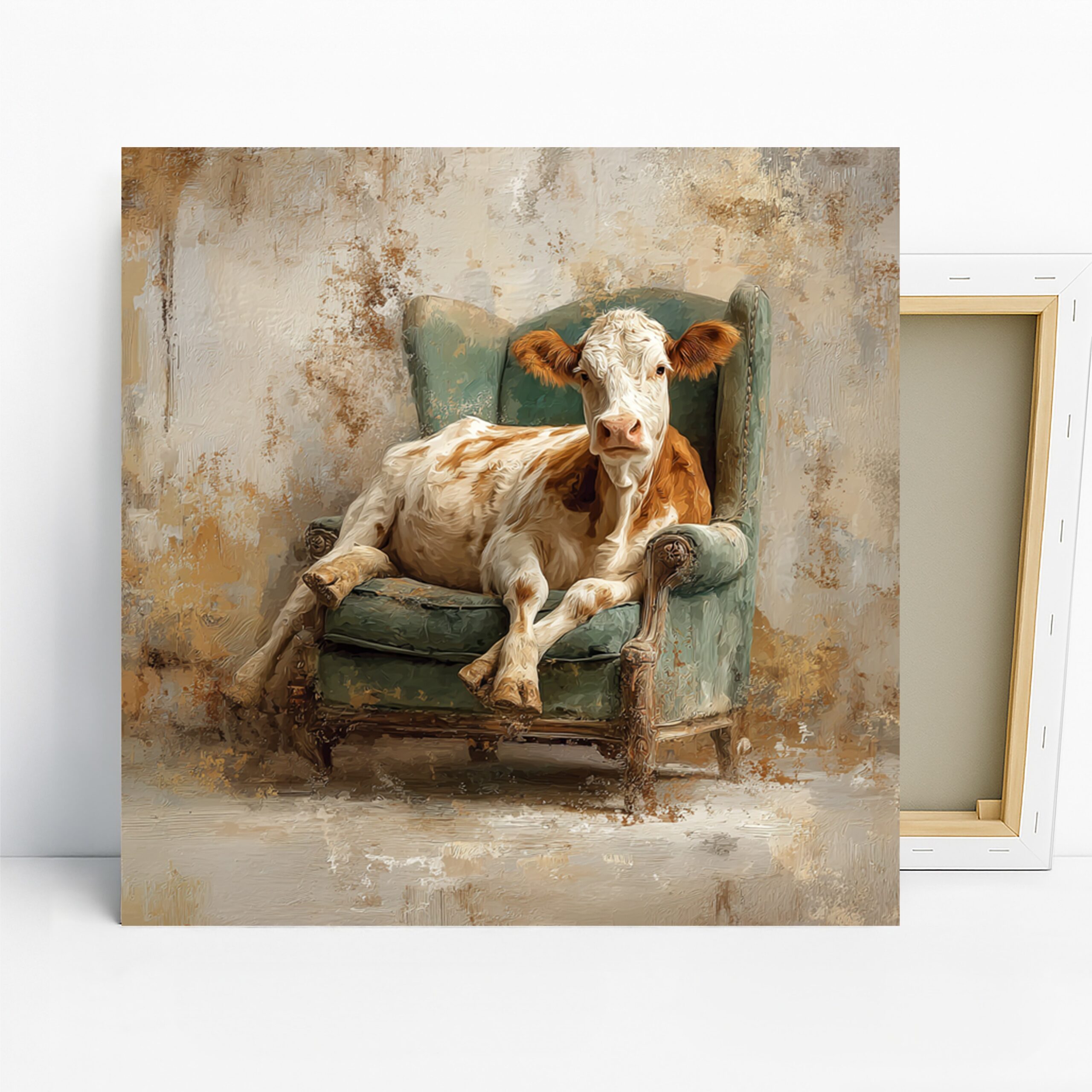 1.jpg Cow Armchair Art