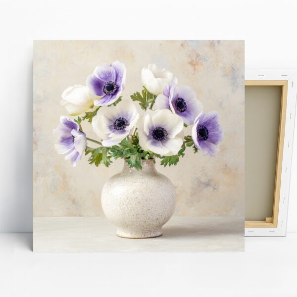 Purple Anemone Bouquet Art
