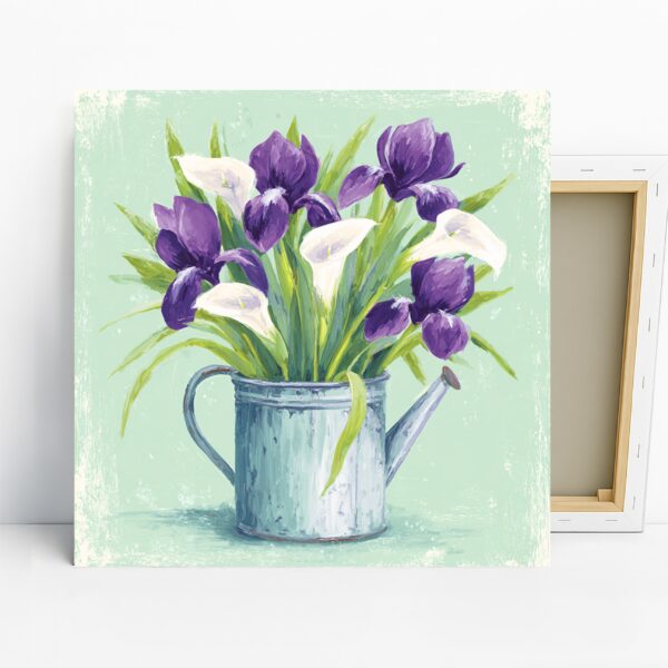 Iris and Calla Lily Art