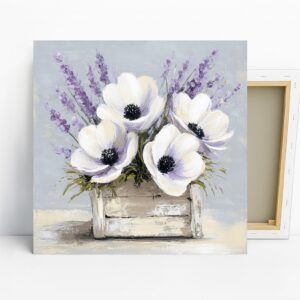 Lavender Poppy Art