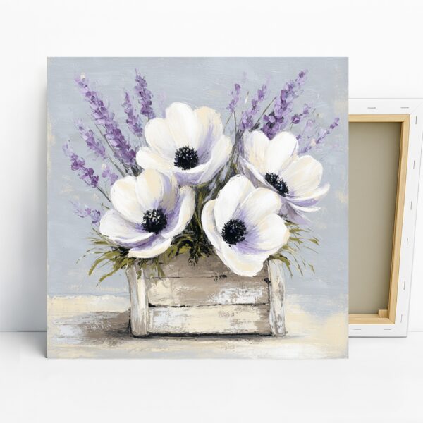 Lavender Poppy Art