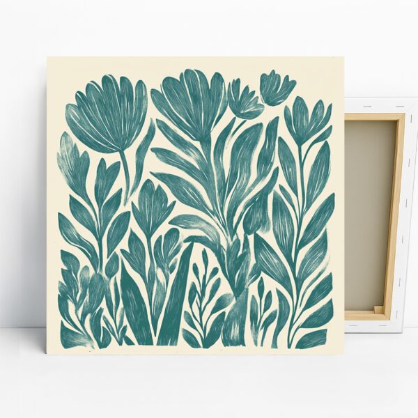 Teal Tulip Art