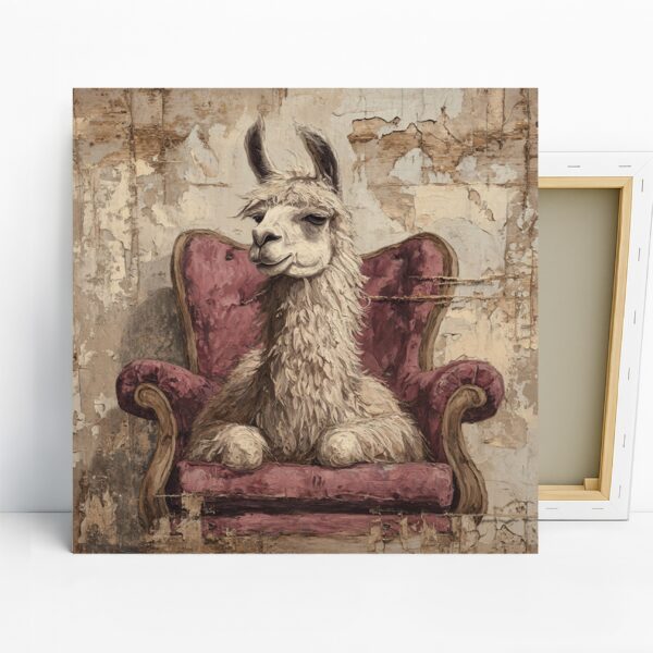 Llama Chair Art