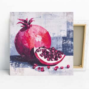 Pomegranate Burst Art, Canvas or Poster, Contem...