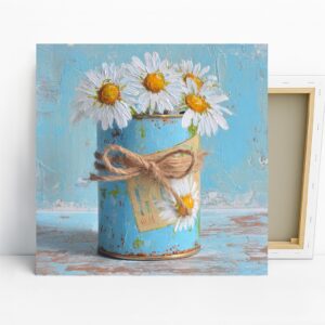 Daisy Tin Can Art