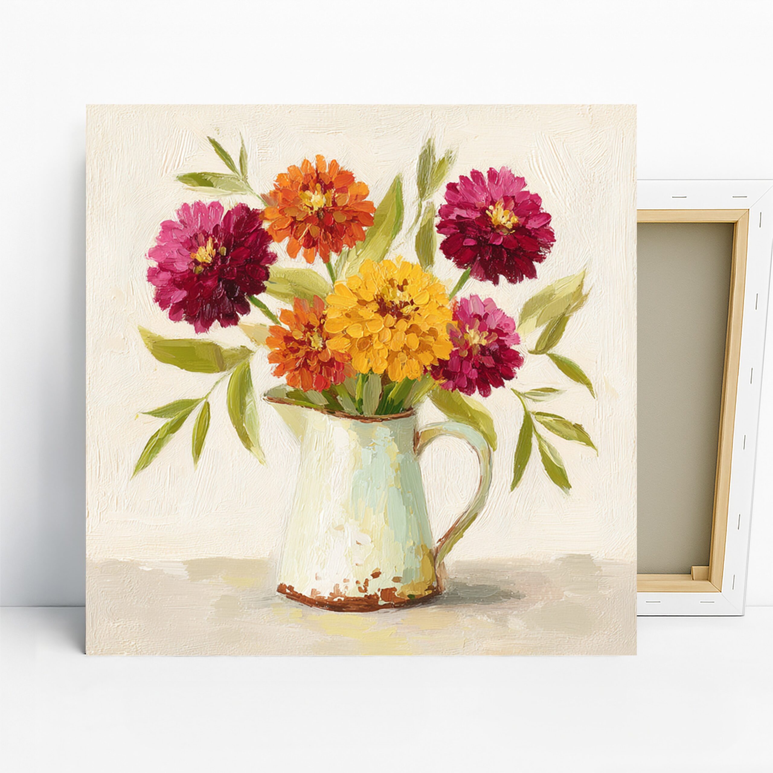 1.jpg Zinnia Bouquet Art
