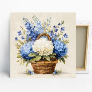 Blue Hydrangea Art
